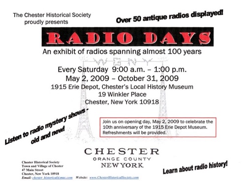 2009 Radio Days flyer.